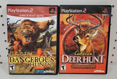 Playstation 2 Cabela's Game Lot: Dangerous Hunts & Deer Hunt 2004 Season