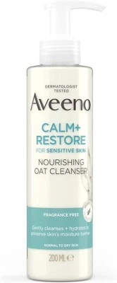Aveeno face calm + restore nourishing oat cleanser 200ml UK Free & Fast Delivery