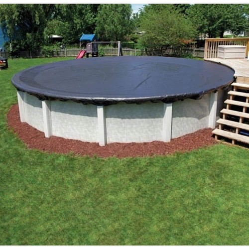 Swimline Pool Winter Cover 24' Round Blue Above Ground Swimming Heavy Duty - Picture 4 of 4