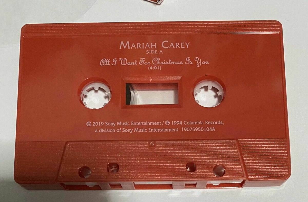 MARIAH CAREY ALL I WANT FOR CHRISTMAS YOU LIMITED ED RED CASSETTE