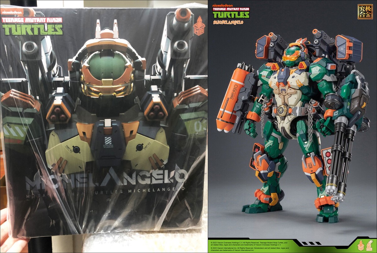 HEATBOYS ミケランジェロ 23cm アクションフィギュア HB0014 New In Stock HeatBoys HB0014 Robot Mecha Michelangelo Metal