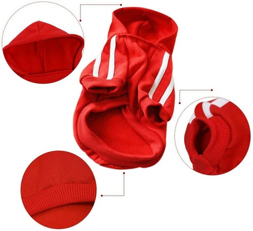 Adidog Algodón Cachorro Ropa Perro Con Capucha Suéter Mascota Chaleco Ropa L XL PERRO GRANDE REINO UNIDO - Imagen 25 de 32