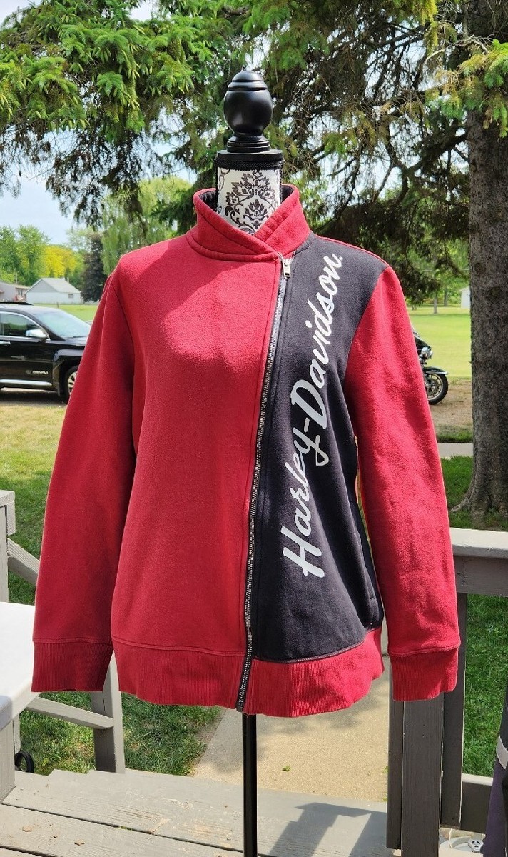 Harley-Davidson® Womens Biker Zip Fleece Activewear Jacket XL