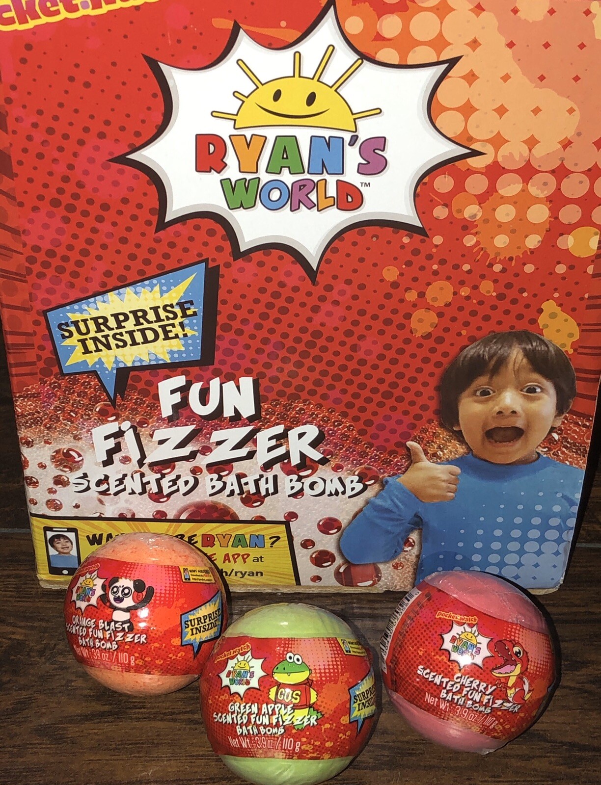 ryan's world bath bombs