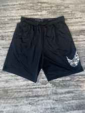 Nike Dri-Fit Flex 2.0 Men's Size L Black Shorts Big Swoosh Drawstring Pockets