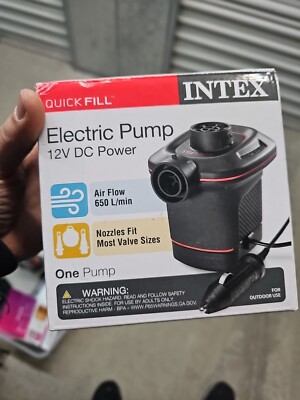 Intex Quickfill 12V DC Electric Air Pump 650L/min (#66656WA)