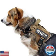 DNALLRINO Tactical Dog Harness for Small and Medium Breeds, Air Dog Vest No P