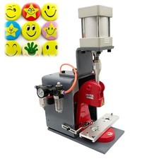110V 20W Pneumatic Badge Machine DIY Badge Making Machine Not Included Mold