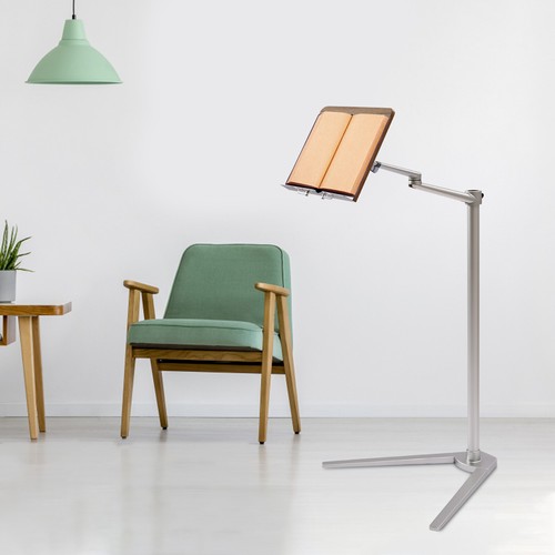 Book Holder Floor Stand Book Stand for Reading 35.4" Inches Adjustable Height - Photo 5/24