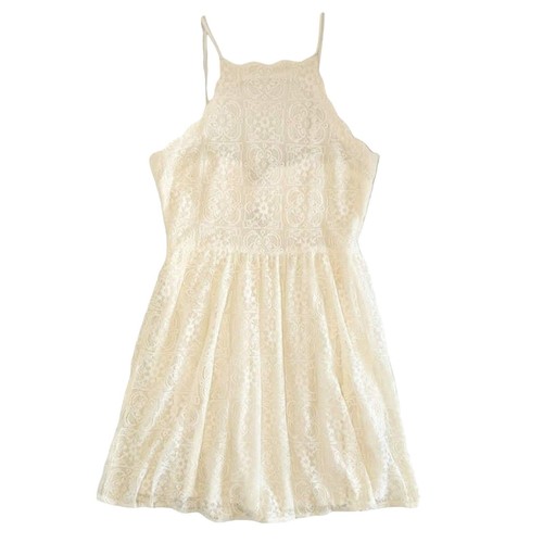 slim fit dress slacks Beatrice Backless Halter Babydoll Mini Dress • American Threads