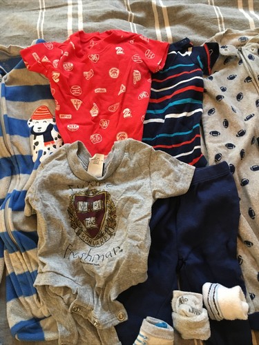 10 pc baby boy lot size 6 Month Carters outfits Kiss & Harvard Shirts 883 - Picture 3 of 12