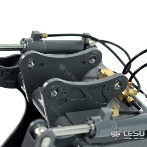 1/14 Metal Painted Grab Bucket Parts for LESU ET35 RC Hydraulic Excavator Digger - Picture 3 of 12