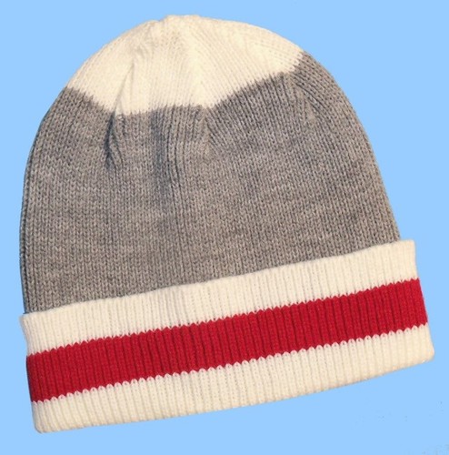 New MENS WORK SOCK HAT- CUFFED BEANIE 