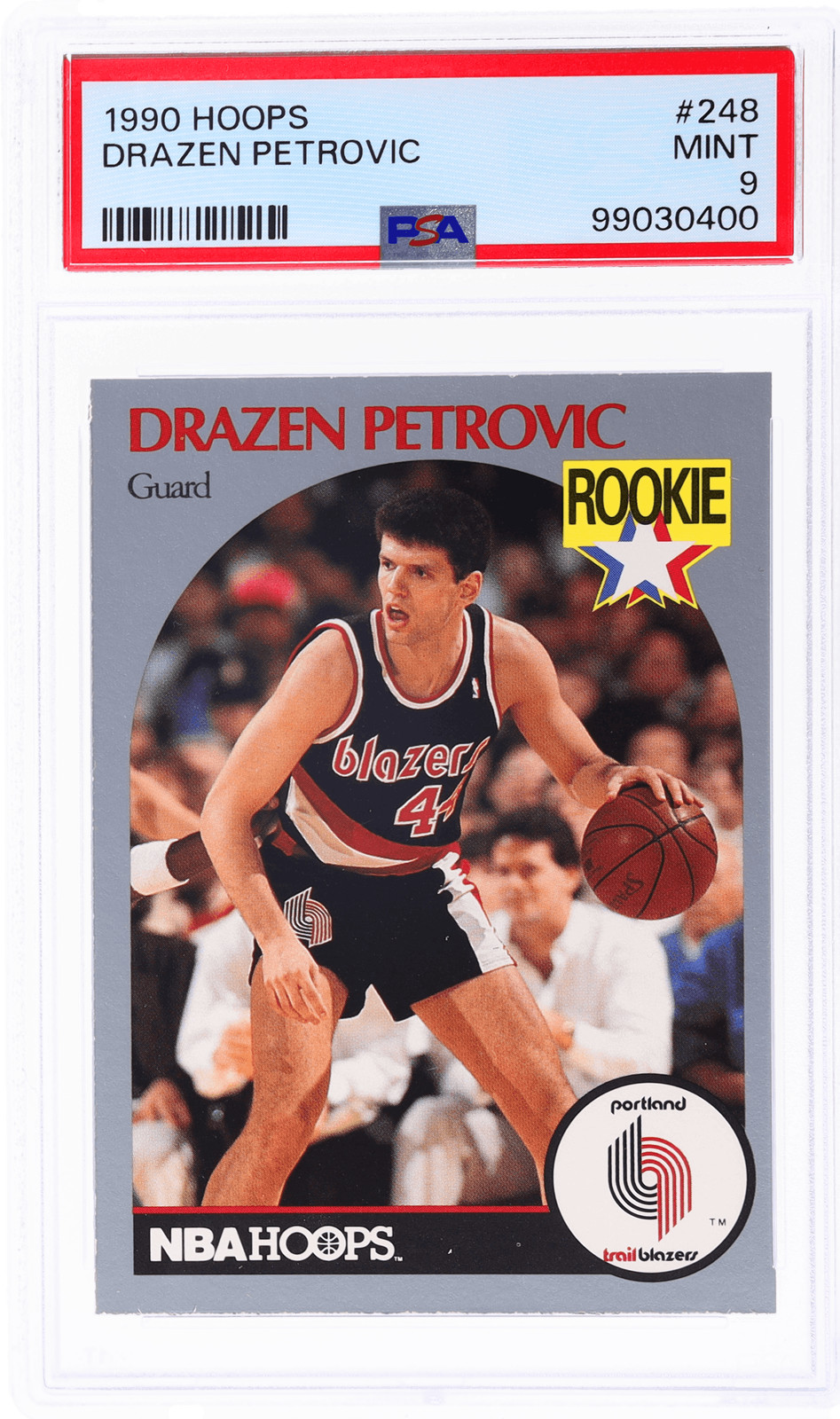 1990 Hoops Drazen Petrovic #248 PSA 9