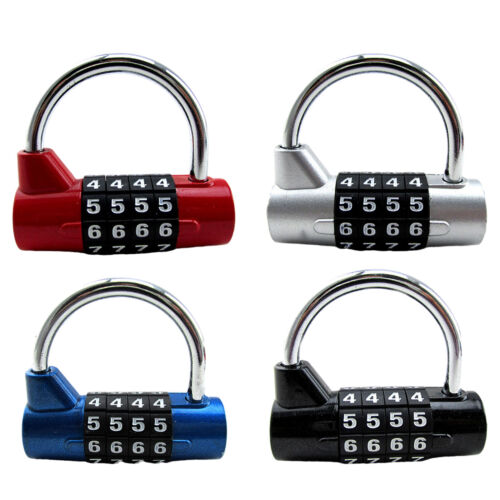 Mini 4 Digit Combination Padlock Outdoor Travel Luggage Safety Password Locker - Picture 1 of 14