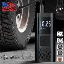 Cordless Electric Scooter Bike Tire Inflator Car Air Compressor Bicycle Pump PSI