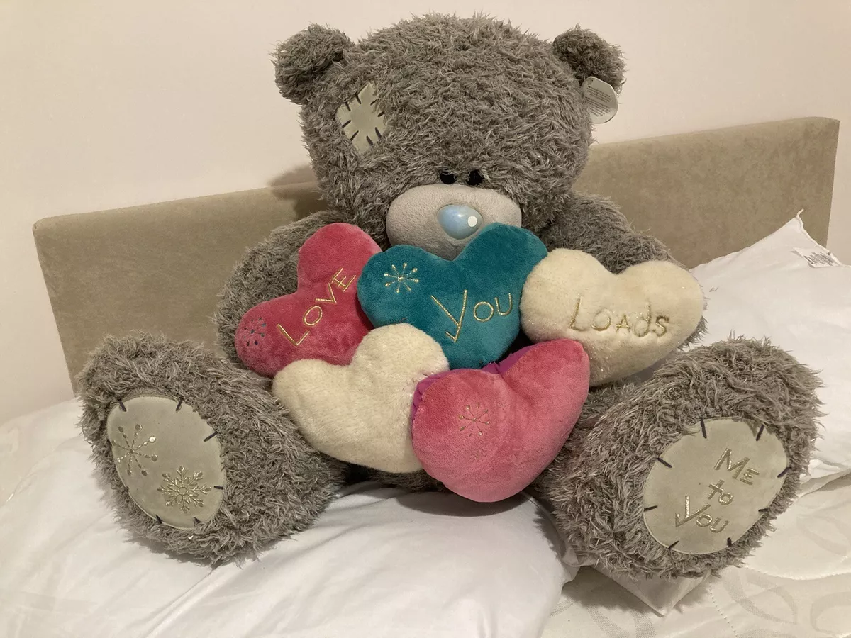 Large tatty teddy bear deals