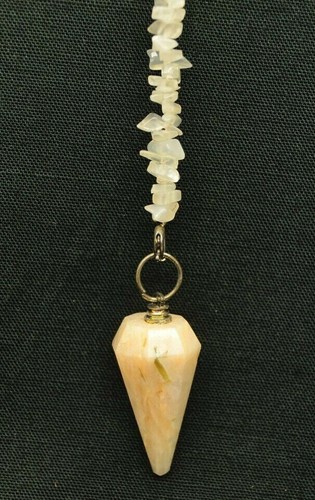 Verdelite/Tourmaline Faceted Crystal Dowsing Pendulum Point Bracelet - Healing - Picture 2 of 4