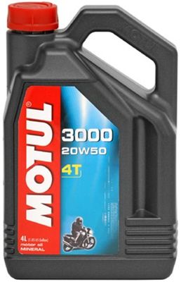 MOTUL 3000 4T 20W-50 Motorrad-Motoröl 4 Liter 4-Takt Eng Oil 4 Ltr