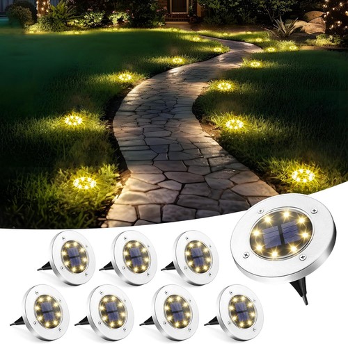 4/8/12PCS Inground Solar Garden Lights LED Buried Recessed Outdoor Deck Path AU - Picture 11 of 15