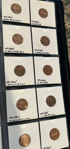 Lincoln Cent Lot With Álbum 48 Coins - Picture 3 of 13