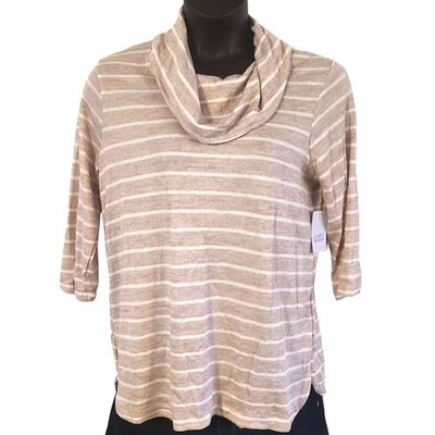 Croft & Barrow Women's 3/4 Sleeve Cowlneck Top - Size XL