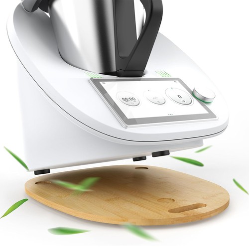 Gleitbrett für Thermomix TM5 TM6 mit Griff Massivholz Bambus Gleiter Slider- - Bild 3 von 9