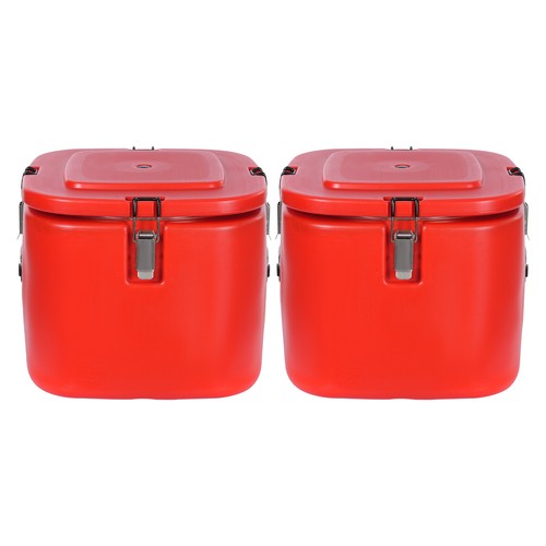 2Pcs Cold/Hot Insulated Buckets Portable Beverage Drink Insulating Container NEW - Afbeelding 5 van 15