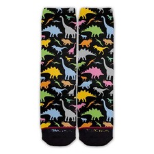 Function - Dinosaur Pattern Socks Dino Jurassic park cartoon shaped black T rex