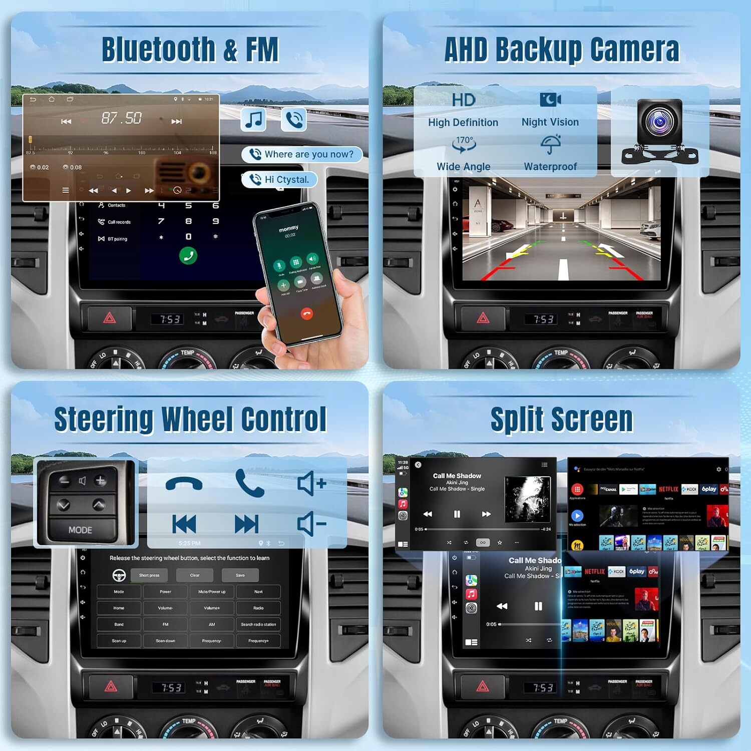 JBL For TOYOTA TACOMA 2005-2013 9"inch CarPlay Android Car Stereo Radio WiFi GPS