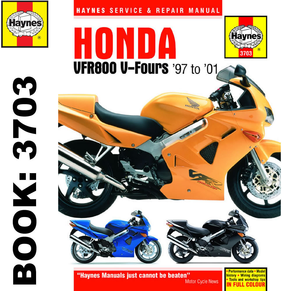 Honda Vfr800 V-fours 1997 to 2001 Haynes Service & Repair Workshop Manual  3703 | eBay