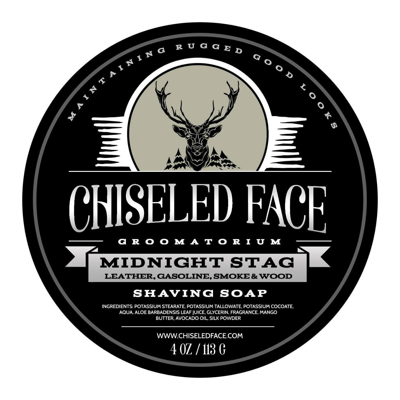 Chiseled Face Midnight Stag Shaving Soap eBay