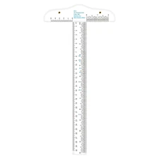 12" Clear Acrylic T-Square Ruler for Easy Reference While Crafting T-Square Rule