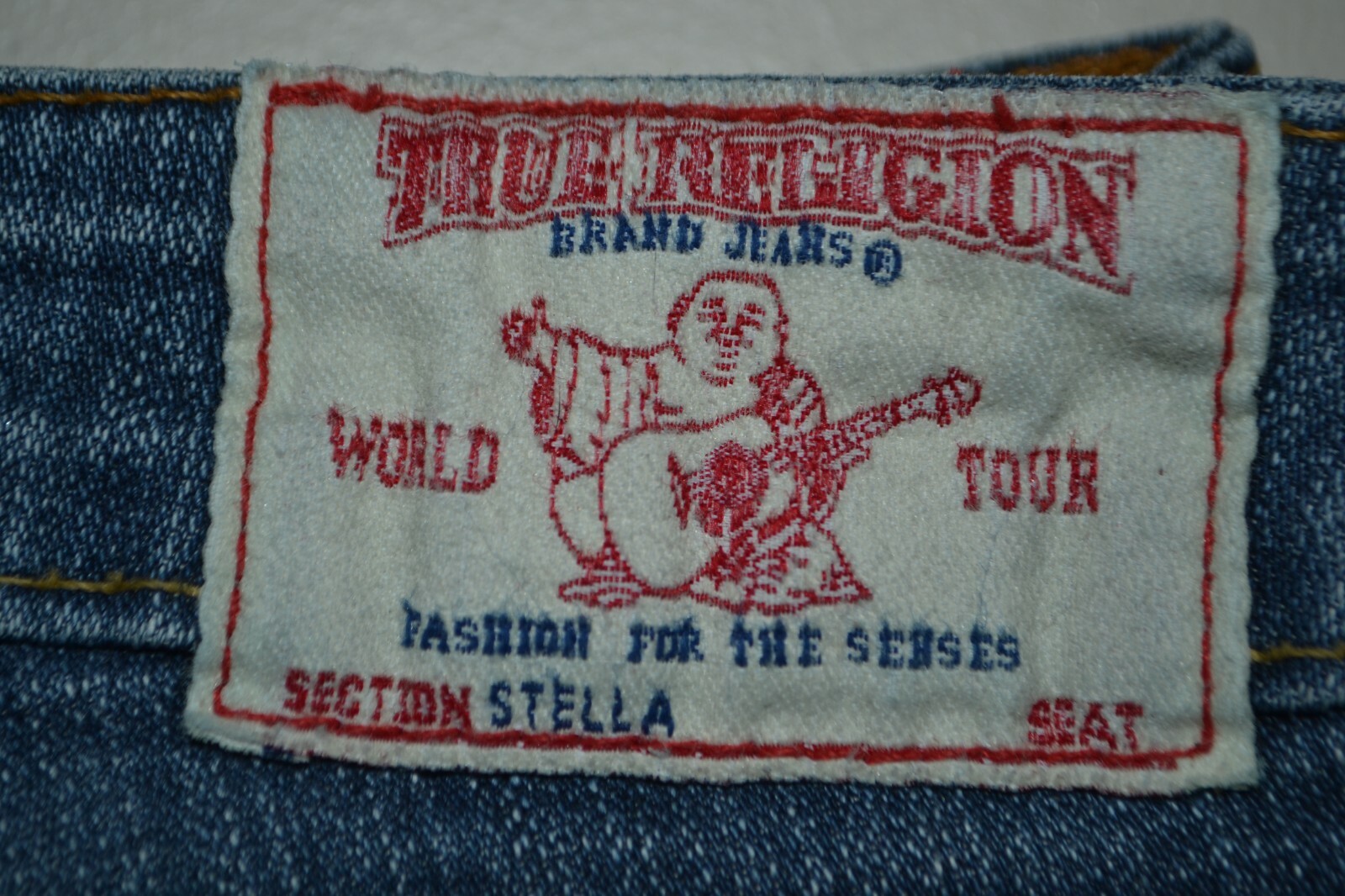 True Religion Women's Stella Skinny No Pocket Flaps Blue Denim Jeans Sz 29x33 thumbnail 3