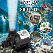 12V 800L/H High Pressure Brushless Submersible Water Pump Automatic Self-priming