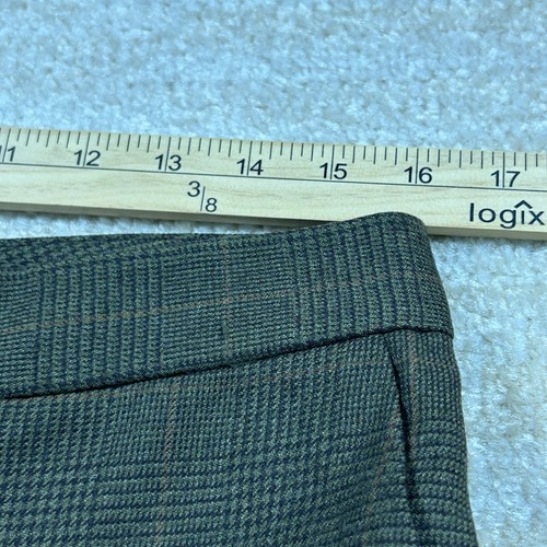 Lauren Ralph Lauren Hose Damen 10 braun Wolle kariert Bündchen klassisch Arbeitskleidung - Bild 11 von 14