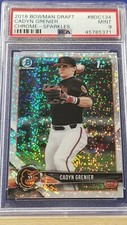 Cadyn Grenier - 2018 Bowman Draft Chrome Sparkles Refractor   PSA 9