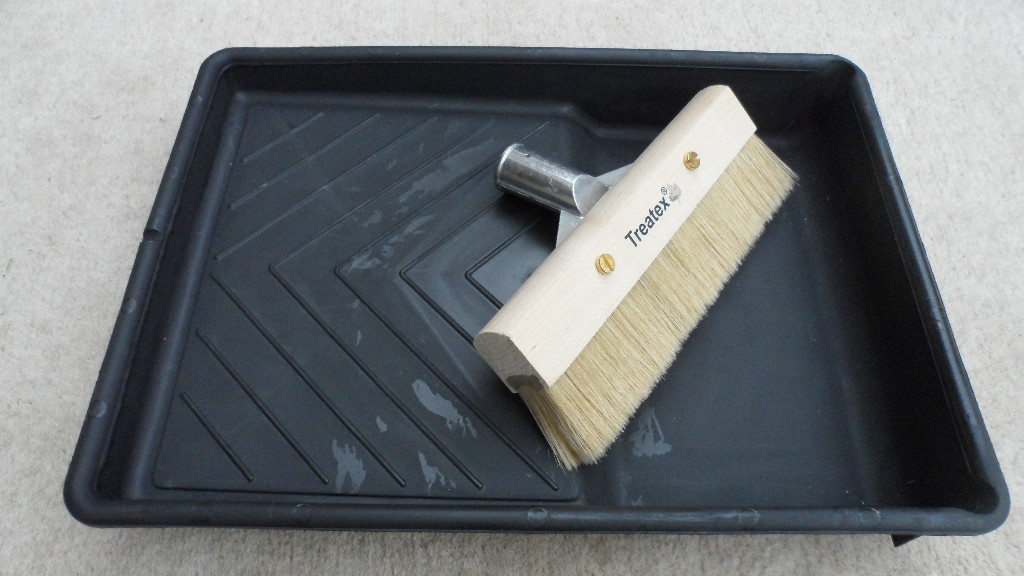 Treatex Hard Wax Oil Applicator Floor Brush 220mm + 9"" Tray