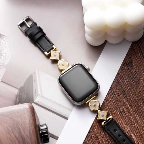 Genuine Leather Apple Watch Band For iWatch Series 8 7 6 5 4 38/40/41/42/44/45mm - Picture 9 of 23