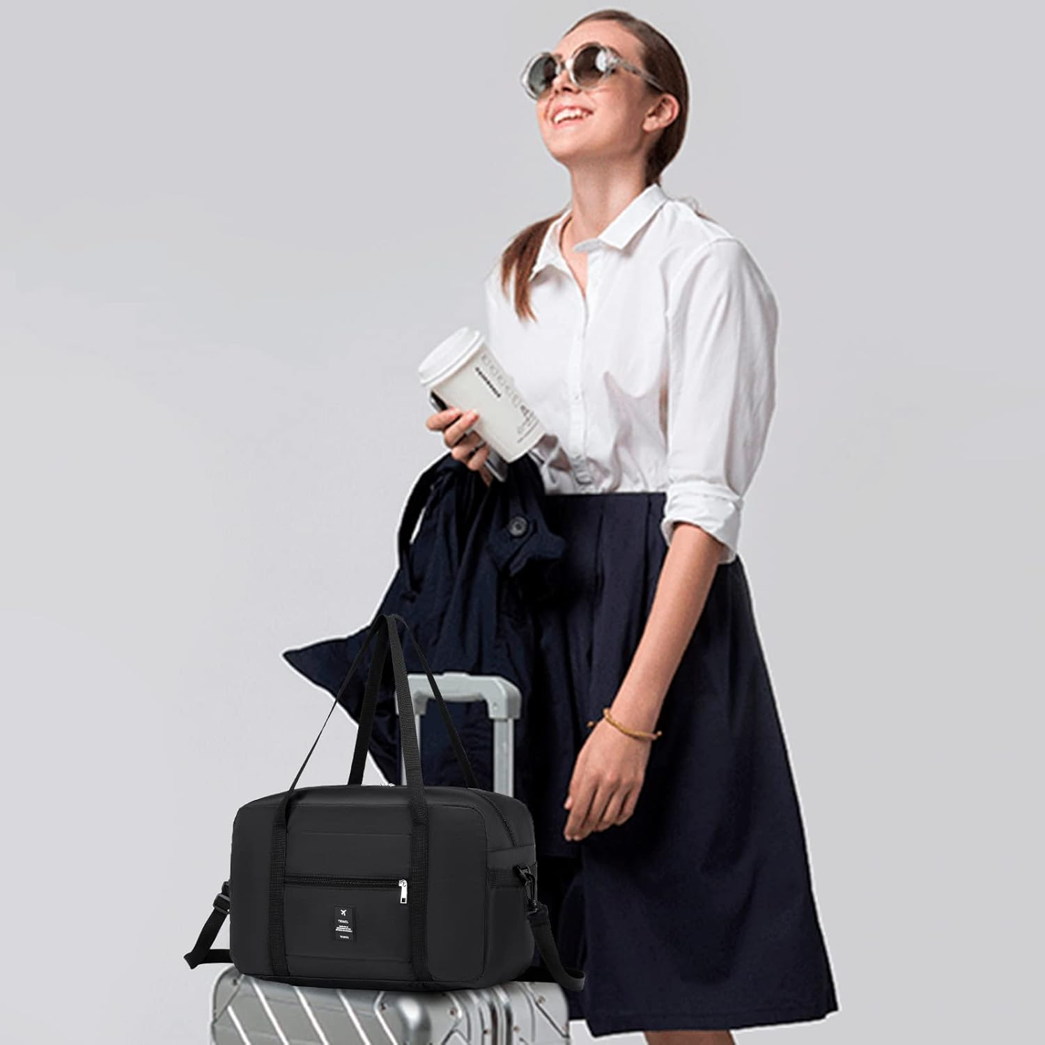 SAOLA Borsa Da Viaggio Bagaglio a Mano Pieghevole Nylon Impermeabile Borsone Da Viaggi