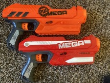 Nerf: 2 Mega Magnus red and orange nerf gun
