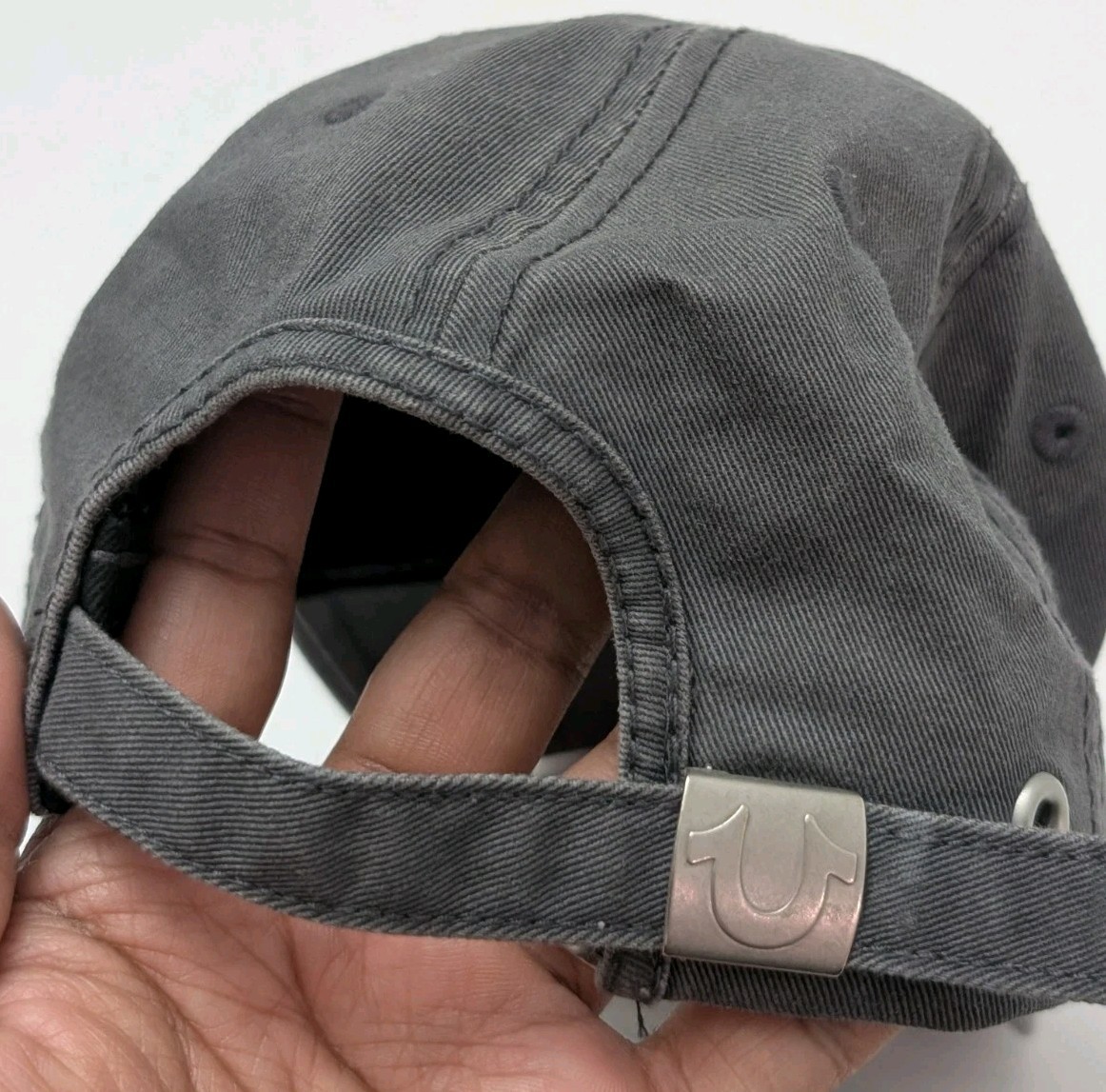 True Religion Gray Base Ball Cap Adjustable - image 6