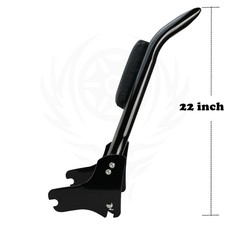 Black Detachable Backrest Sissy Bar For Harle...