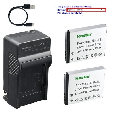 Kastar Battery AC & USB-C Charger for Canon IXUS 55 IXUS 70 / 75 IXUS 80 IXUS 90