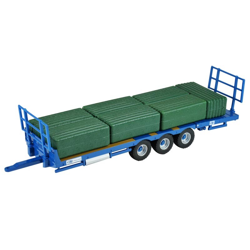 132 Kane Die Cast Large Bale Trailer with 7 Bales ERT43218 12690₽