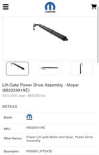 NEW Genuine Mopar 68333901AE Lift Gate Power Drive Assembly Jeep Grand Cherokee