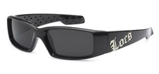 Locs Black Lowrider Sunglasses Designer Shades Hardcore Fashion 9052 BK