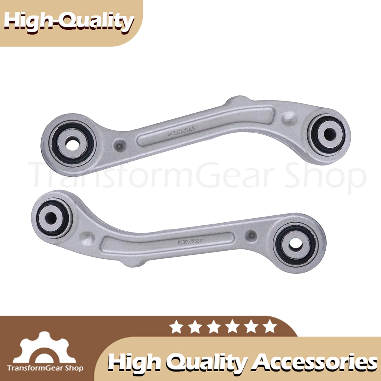 2x Fits Maserati Ghibli Quattroporte Rear Suspension Control Arm Kit 670007252