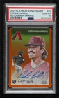 2023 Topps Chrome Platinum Orange 22/25 Corbin Carroll PSA 10 Rookie Auto RC