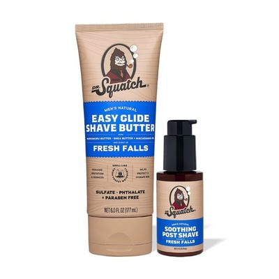 Dr. Squatch Fresh Falls Easy Glide Rasierbutter + beruhigende Nachrasur